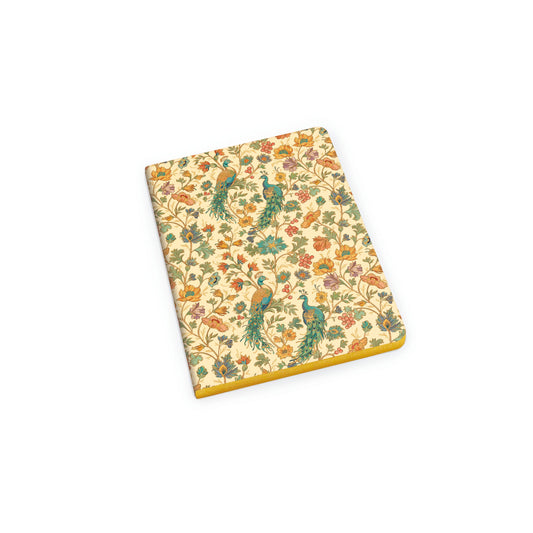 Cuaderno A5 con dorado - "FLORENTINE PEACOCK"