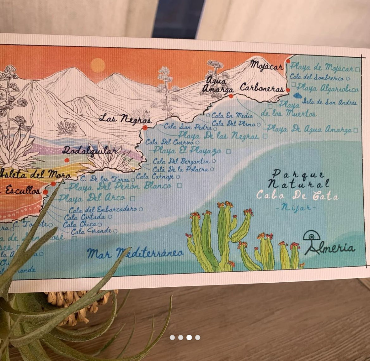 Mapa de calas Almería