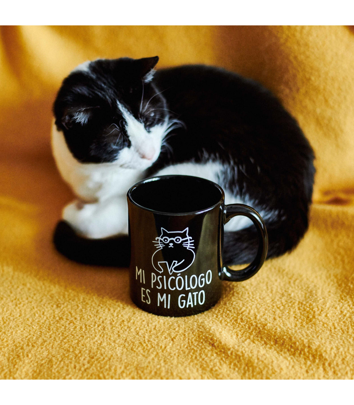 Taza mi psicólogo es mi gato