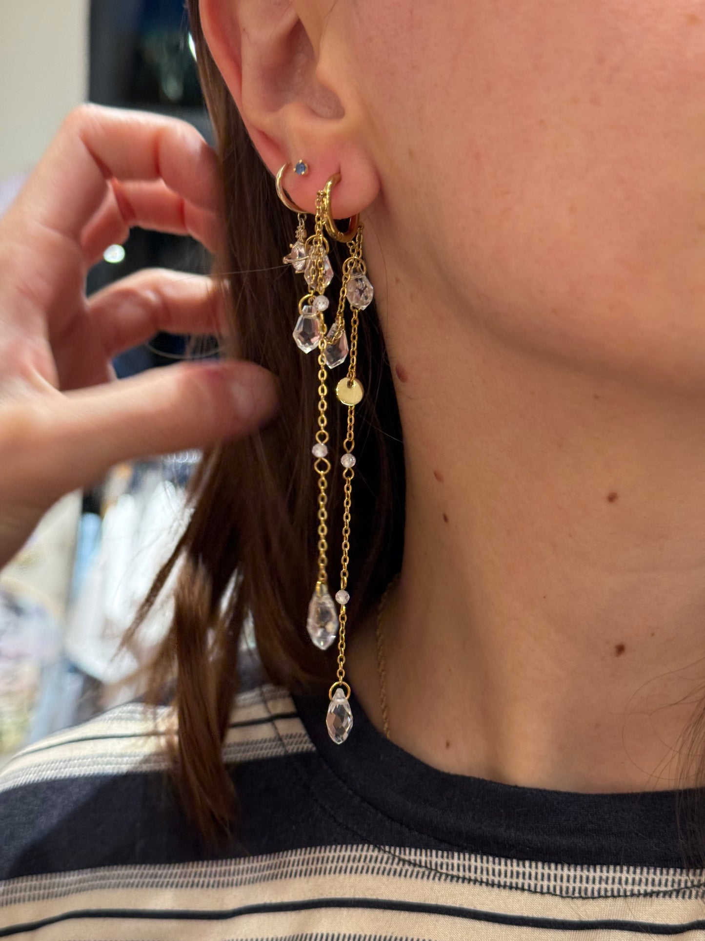 Pendientes cristal fall