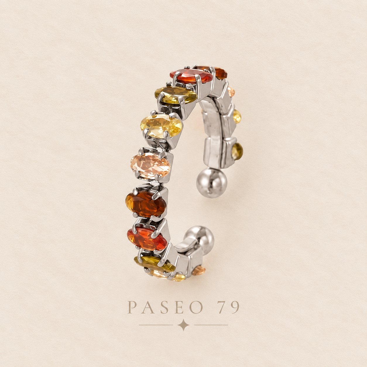 Anillo ajustable cristal choc
