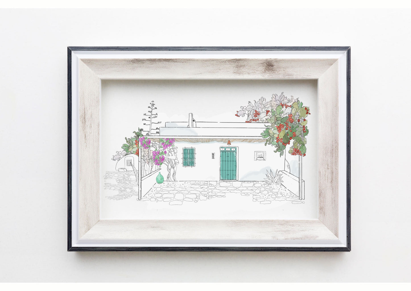 Ilustración cortijo