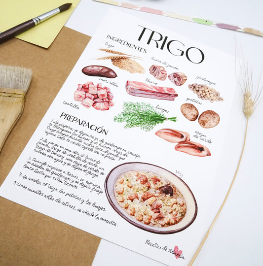 Receta trigo - Recetas de Almería -