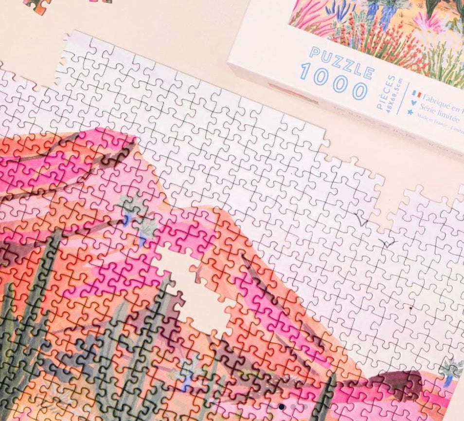 Puzzle 1000 pink desert