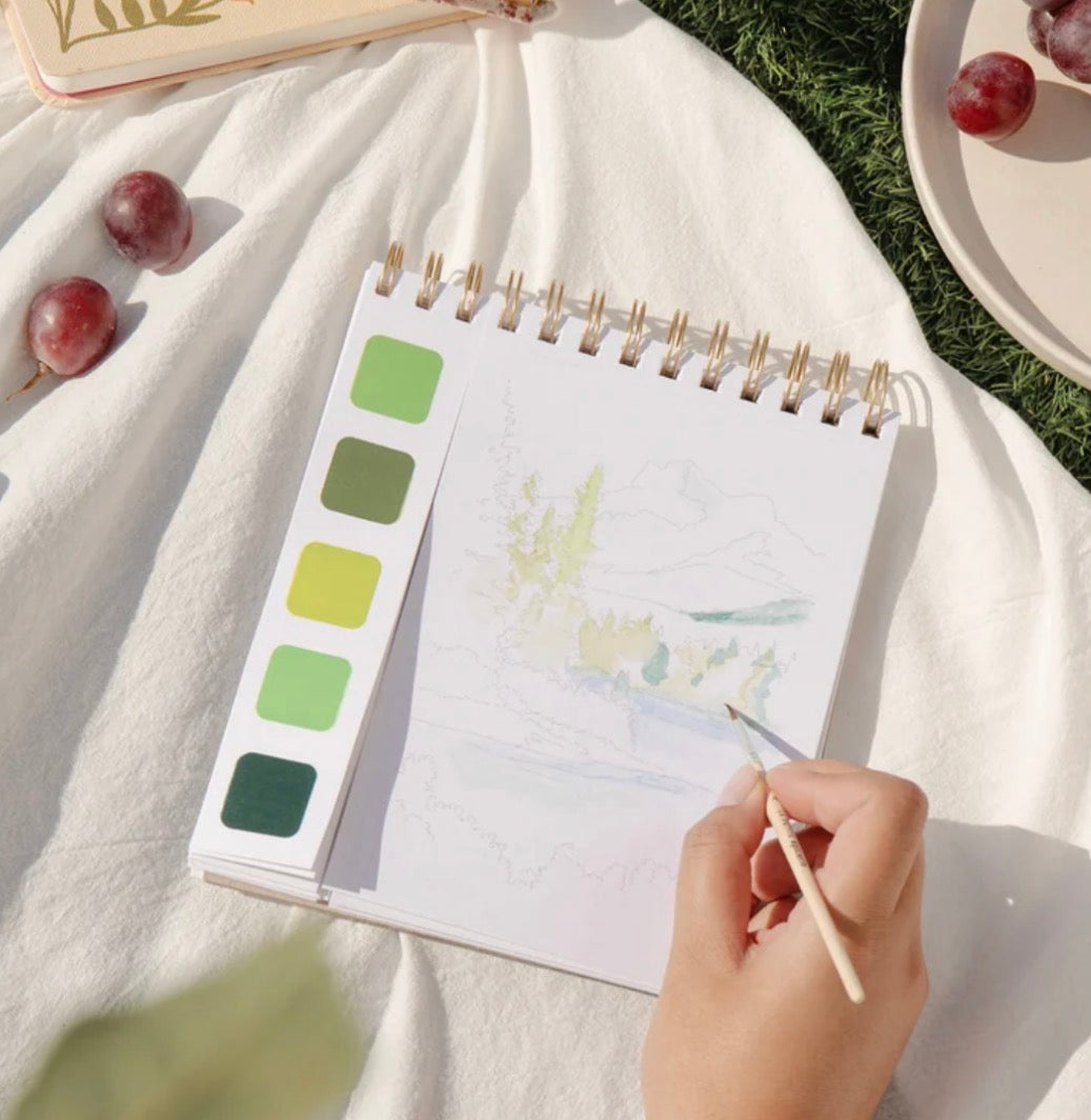 Travel book acuarelas natura