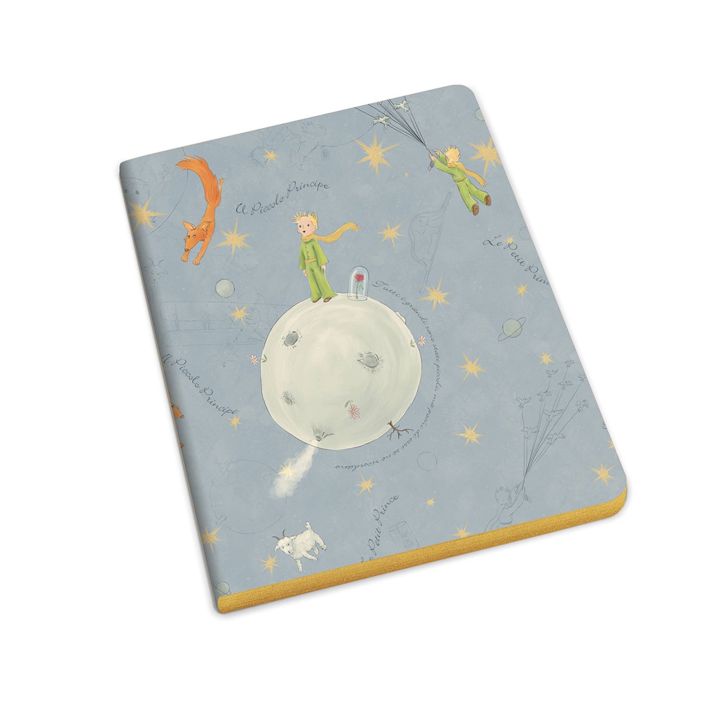 CUADERNO A5 CON LABBRATURA ORO - "EL PRINCIPITO"