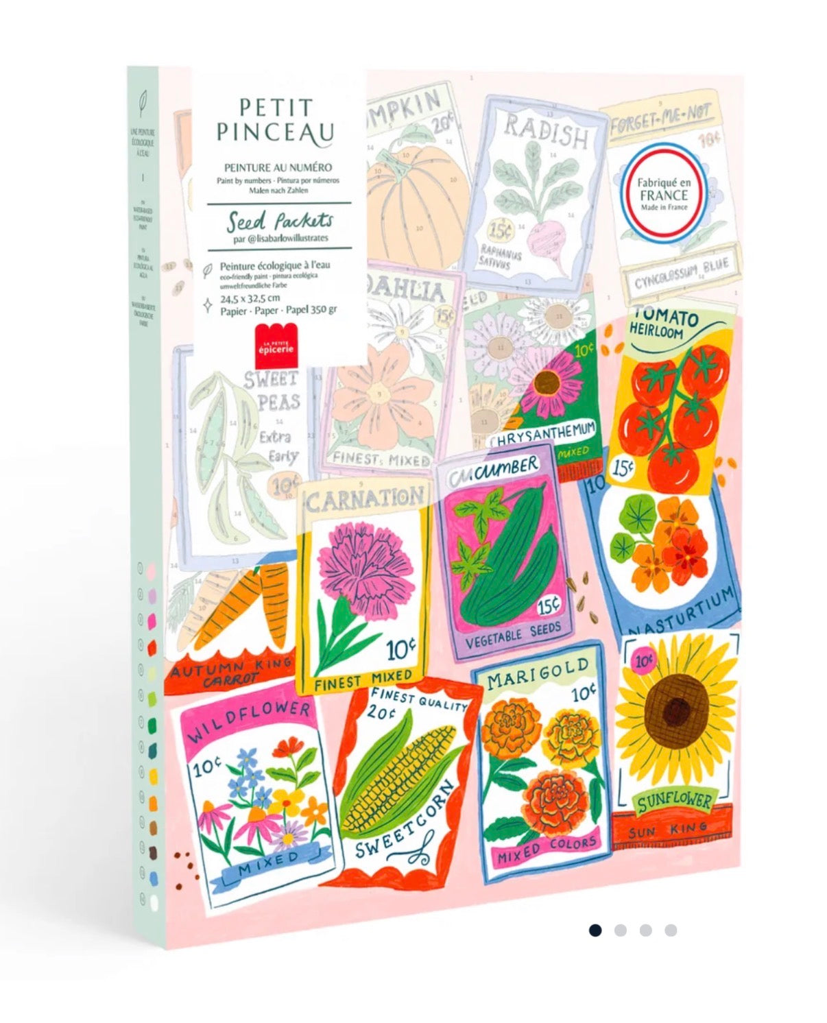 Lamina Coloreable seed pockets
