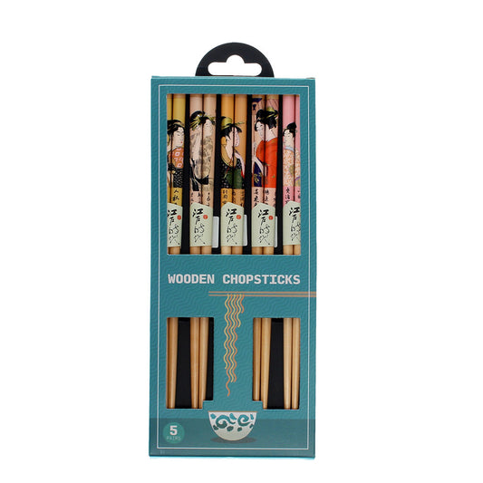 Set 5 palillos geisha