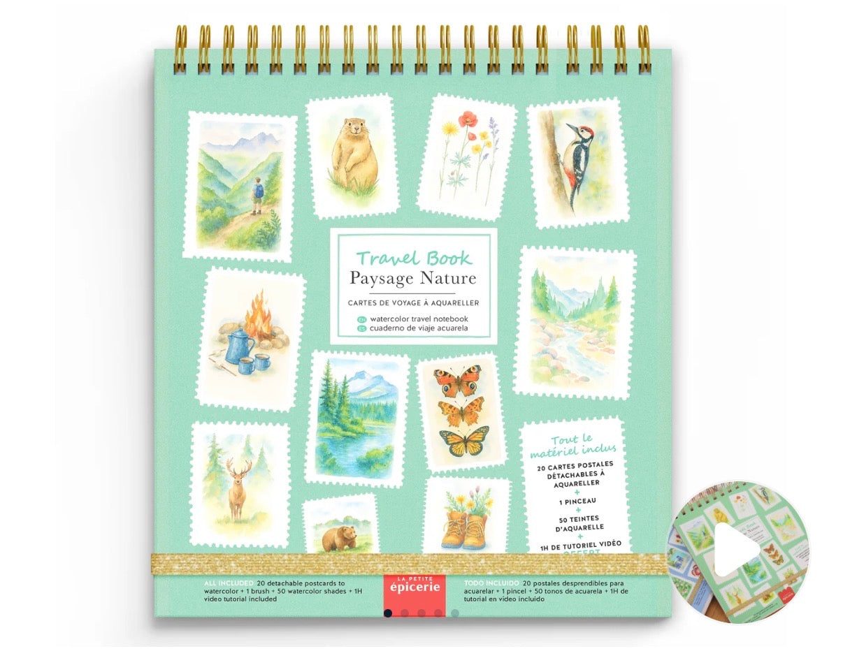 Travel book acuarelas natura