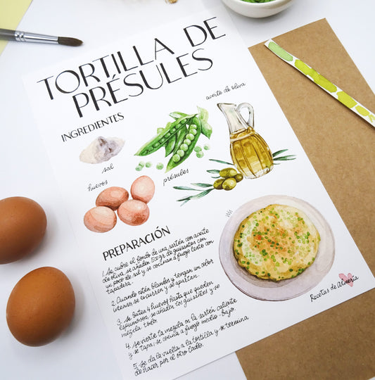 Lámina tortilla de présules - recetas de Almeria -