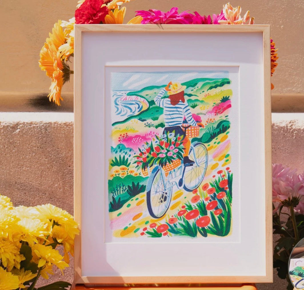 Lámina Coloreable bike