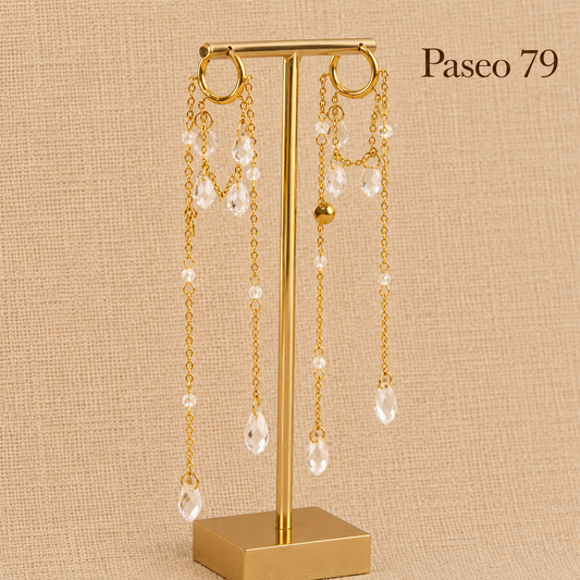 Pendientes cristal fall