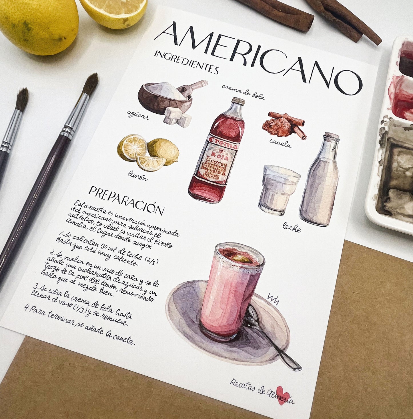 Lámina Americano - Recetas de Almeria -